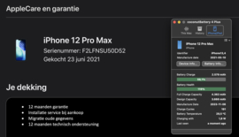 (No.6313) iPhone 12 Pro Max 128GB Pacific Blue **A-Grade**