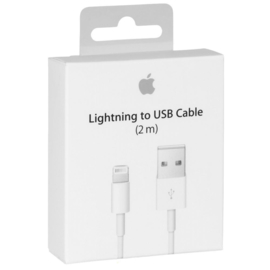 OEM 8 pin USB Lightning data kabel 2 meter voor iPhone / iPad