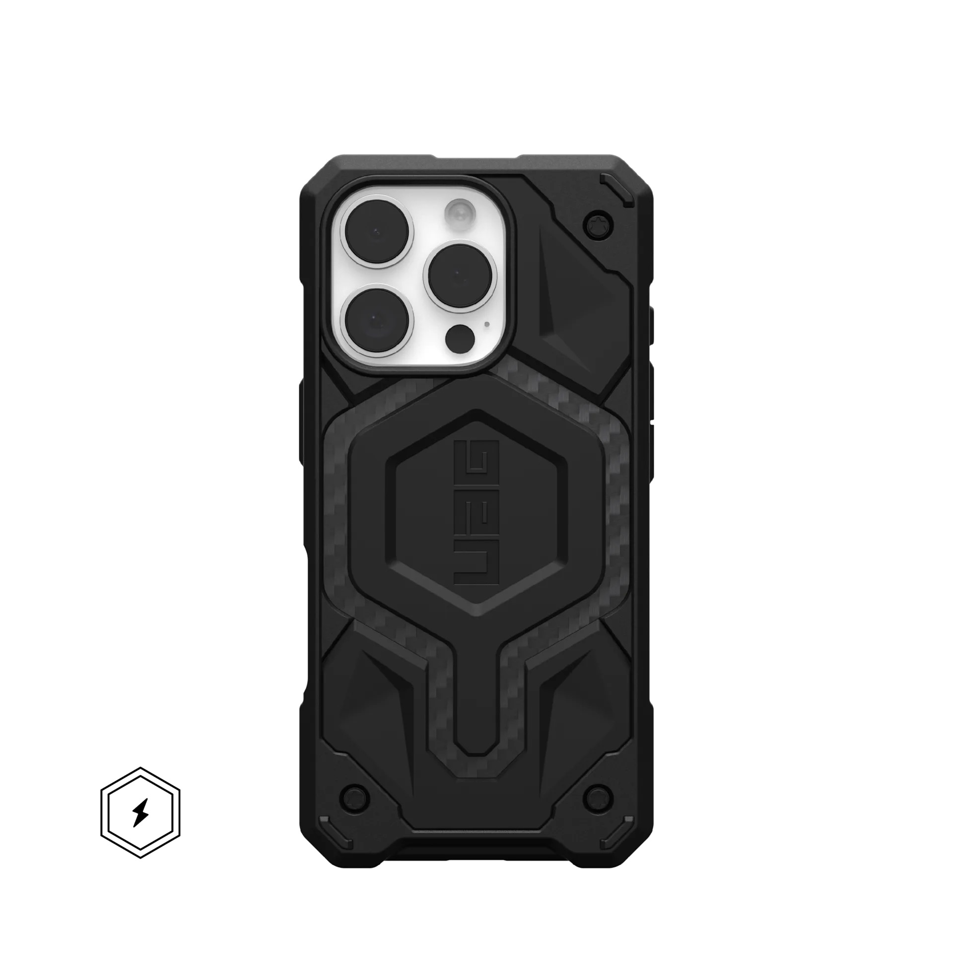iPhone 16 Pro: UAG Monarch Pro Carbon met magsafe series (black)