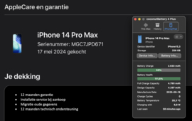 (No.6680) iPhone 14 Pro Max 256GB Space Black **A-Grade**