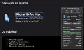 (No.6693) iPhone 16 Pro Max 256GB Naturel Titanium **A-Grade**