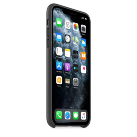 iPhone 11 pro Max: Leather case (black)