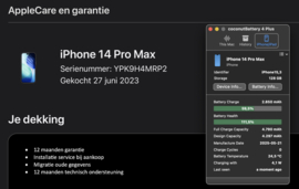 (No.6361) iPhone 14 Pro Max 128GB Deep Purple **A/B-Grade**