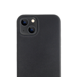 iPhone 14: MINIM  leather Backcover  (Zwart)