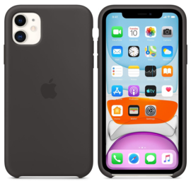 iPhone 11: Silicone case (zwart)