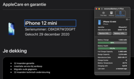 (No.6446) iPhone 12 Mini 64GB zwart **B-Grade**