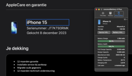 (No.6449) iPhone 15 Blauw 128GB  **A-Grade**