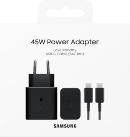 Samsung – USB-C Adapter 45W met USB-C Kabel – Zwart