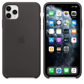 iPhone 11 Pro: Liquid silicone case (zwart)