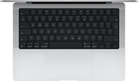 (No.5464) MacBook Pro (2021) 14" M1-PRO 8-C CPU, 14‑C GPU, 16GB /512GB  Zilver **A/B-Grade**