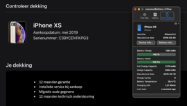(No.5430) iPhone XS ZILVER 64GB **A/B-Grade**