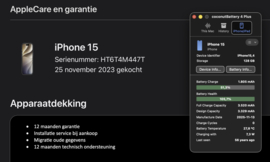 (No.6883) iPhone 15 Blauw 128GB  **A-Grade**