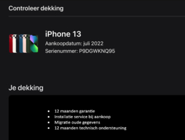 (No.4643) iPhone 13 Zwart 128GB  **A-Grade**