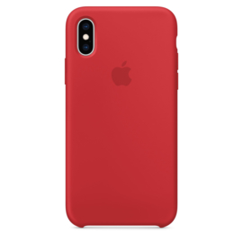 iPhone X / XS : Liquid Silicone case (Red)