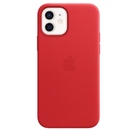 iPhone 12 & 12 Pro: leather case (Product)Red