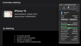 (No.5627) iPhone 15 Blauw 128GB  **A-Grade**