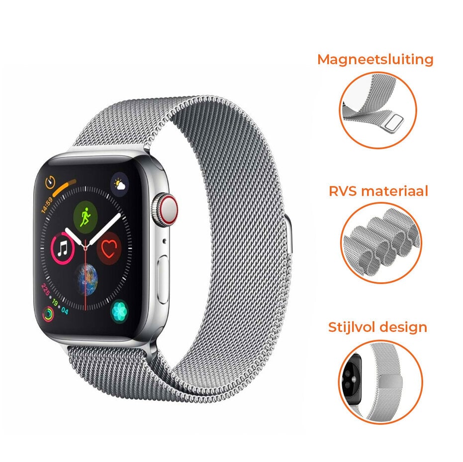 (No.5725) Apple Watch SE GPS + Cellular aluminium 40 mm (2e generatie) Starlight (4G) **A-Grade**