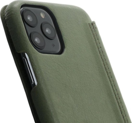 iPhone 11 Pro Max: MINIM  leather Bookcase  (Groen)