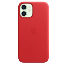 iPhone 12 Mini: Leather case (Product)Red