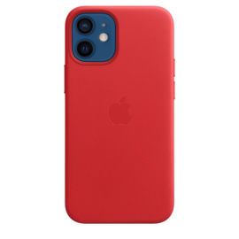 iPhone 12 Mini: Leather case (Product)Red