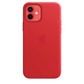 iPhone 12 & 12 Pro: leather case (Product)Red