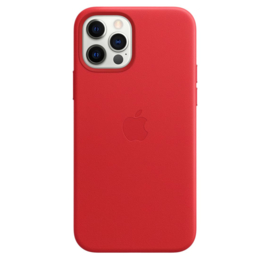 iPhone 12 & 12 Pro: leather case (Product)Red