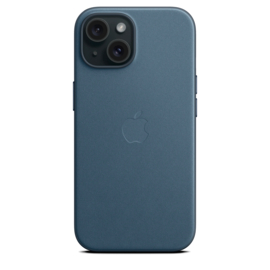 FineWoven case voor iPhone 15 met Magsafe (Ocean Blue)