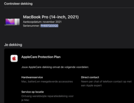 (No.5388) MacBook Pro (2021) 14" M1-PRO 8-C CPU, 14‑C GPU, 16GB /512GB  Space Gray **A-Grade**