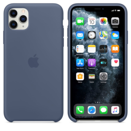 iPhone 11 Pro Max: Liquid Silicone case (Alaskan Blue)