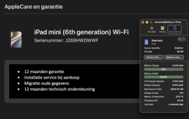 (No.6942) iPad mini 6 64GB Space Gray **B-Grade**