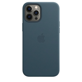 iPhone 12 Pro Max: leather case Baltisch blauw