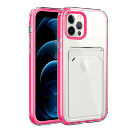 iPhone 11 Clear Case with cardholder (Rose)