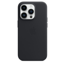 iPhone 14 Pro: leather case (Middernacht)