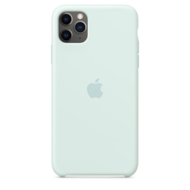 iPhone 11 Pro Max: Liquid Silicone case (Seafoam)