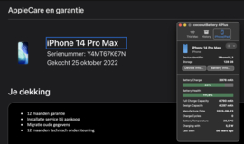 (No.6680) iPhone 14 Pro Max 128GB Space Black **B-Grade**