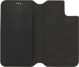 iPhone 11 : MINIM 2 in 1 leather Bookcase wallet (Zwart)