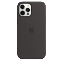 iPhone 12 Pro Max: Liquid Silicone case (Zwart)