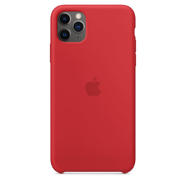 iPhone 11 Pro Max: Liquid Silicone case (Rood)
