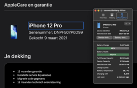 (No.6544) iPhone 12 Pro 128GB Pacific Blue  **A-Grade**
