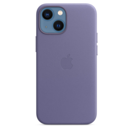 iPhone 13: leather case (Blauw)