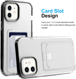 iPhone 11 Clear Case with cardholder (black)