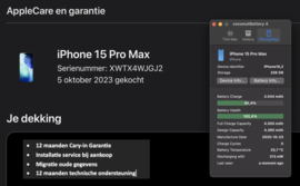 (No.6322) iPhone 15 Pro Max 256GB Zwart Titanium **A-Grade**
