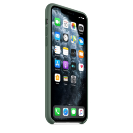 iPhone 11 Pro: Liquid silicone case (Pijnboom groen)