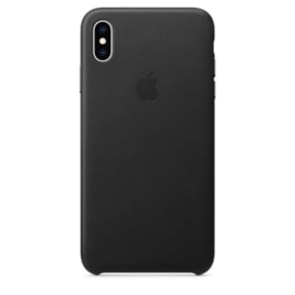 iPhone XS Max: Leather case (zwart)