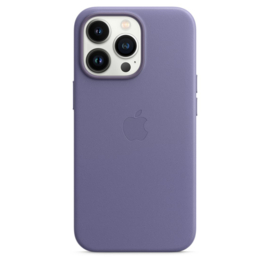 iPhone 13 Pro Max: leather case (Blauw)