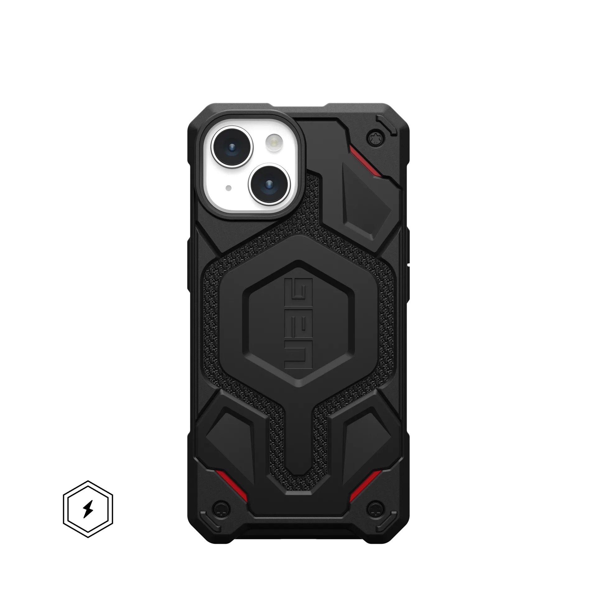iPhone 15 : UAG Monarch Pro Kevlar met magsafe series (black)