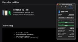 (No.5568) iPhone 13 Pro 128GB Zilver **A/B-Grade**