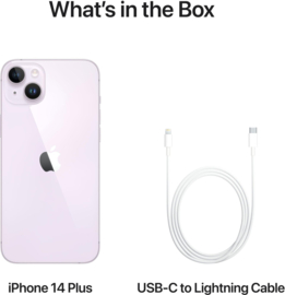 (No.5593) iPhone 14 Purple 128GB  **A-Grade**