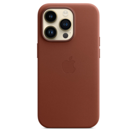 iPhone 14 Pro: leather case (Omber)