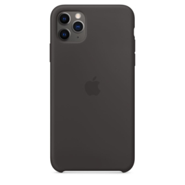 iPhone 11 Pro Max: Liquid Silicone case (zwart)